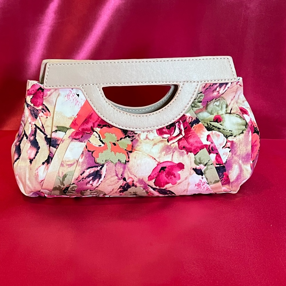 Pink Flower Clutch
